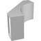 Ekena Millwork 5 1/2-in. W x 10-in. D x 14-in. H Westlake Architectural Grade PVC Knee Brace BRCP055X10X14WTL - alternate 3